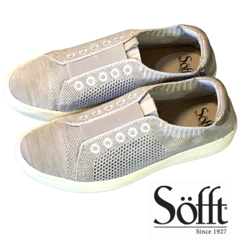 SOFFT Grey Shoes Payton Sneakers SLIP-ON No Tie Comfortable 8